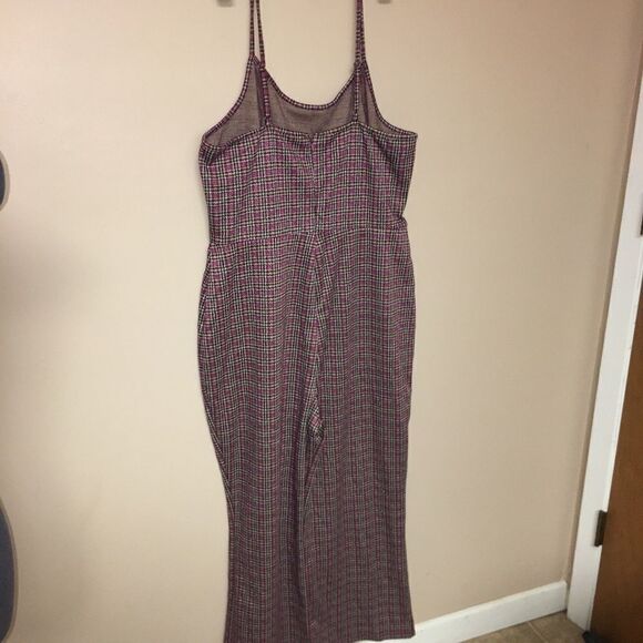Wild Fable Plaid Kick Flare Crop Jumpsuit Size XXL - Picture 5 of 8